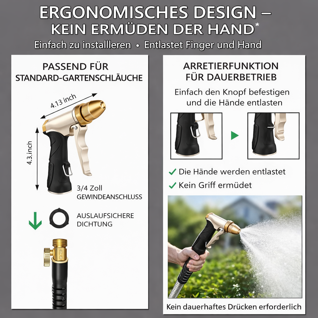 Powerjet - Hochdruckpistole Gartenschlauchaufsatz (neu)